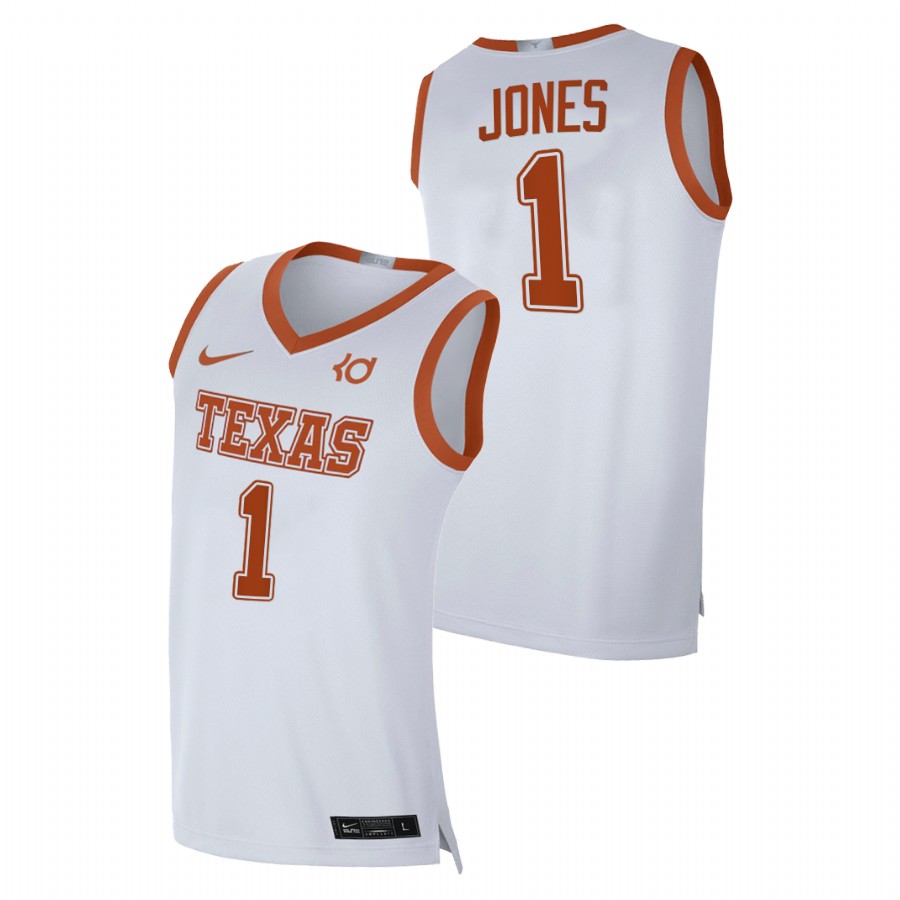 men texas longhorns andrew jones 2020 21 player alumni limited white jersey