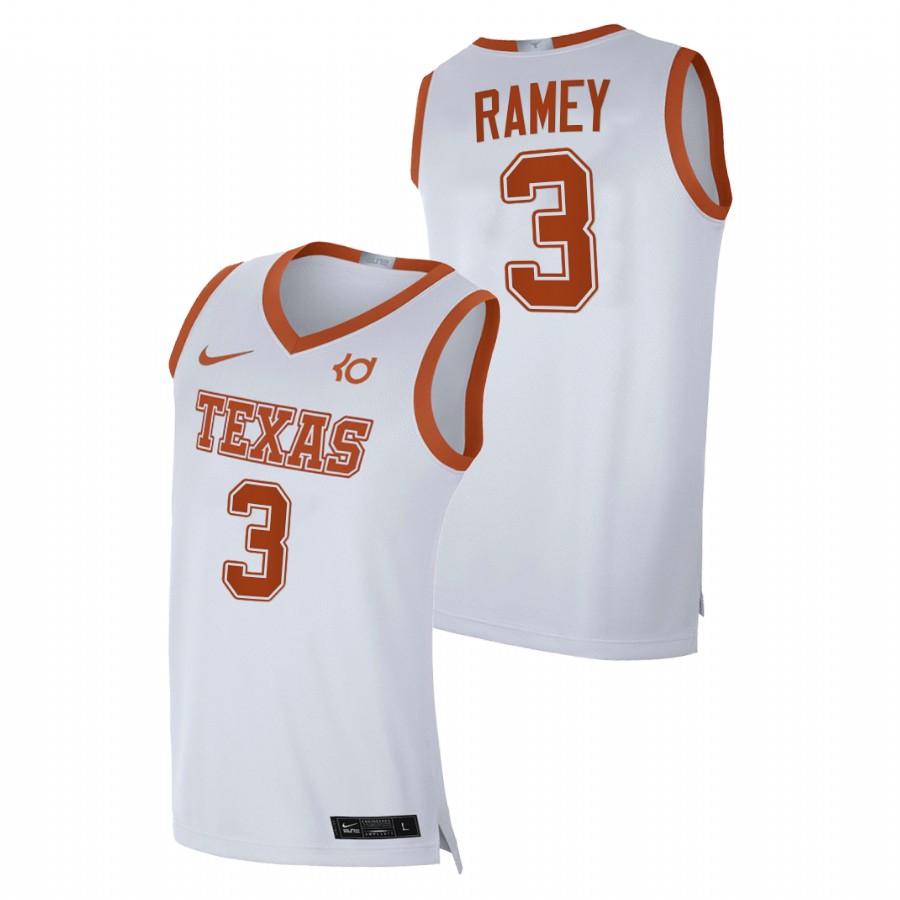 men texas longhorns courtney ramey 2020 21 player alumni limited white jersey