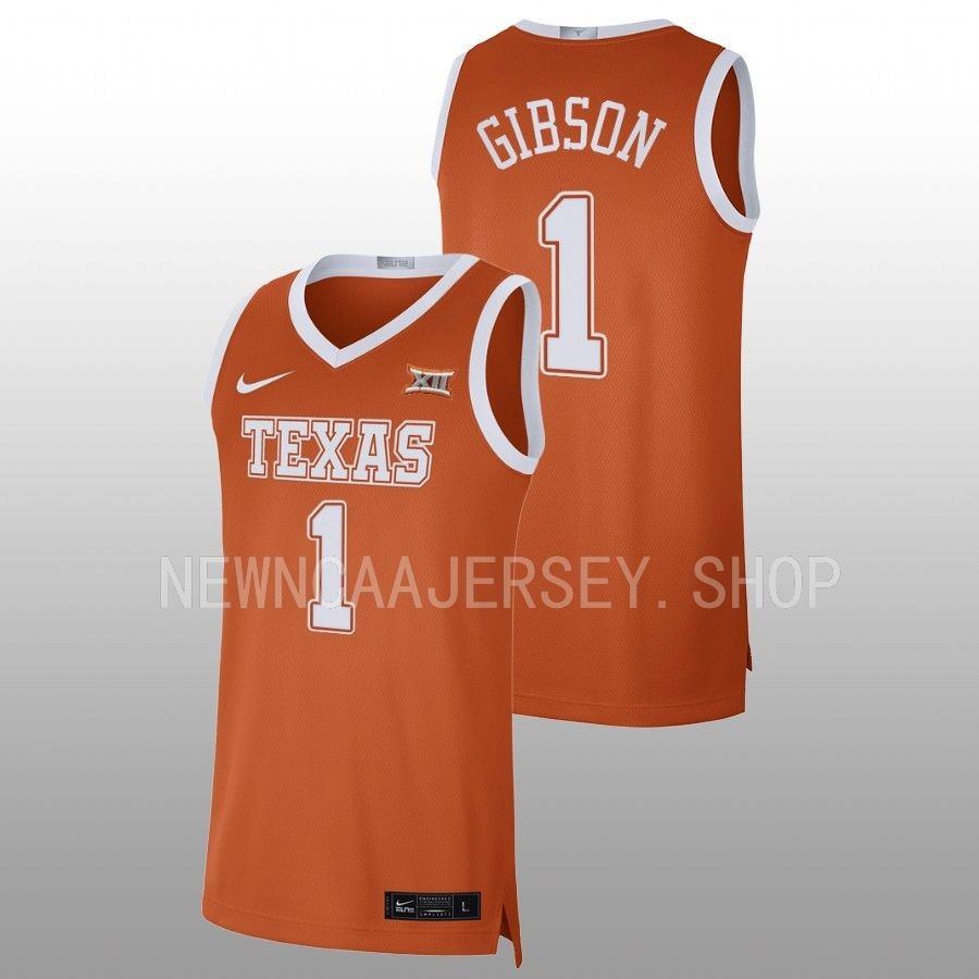 men texas longhorns daniel gibson alumni limited basketball orange jersey