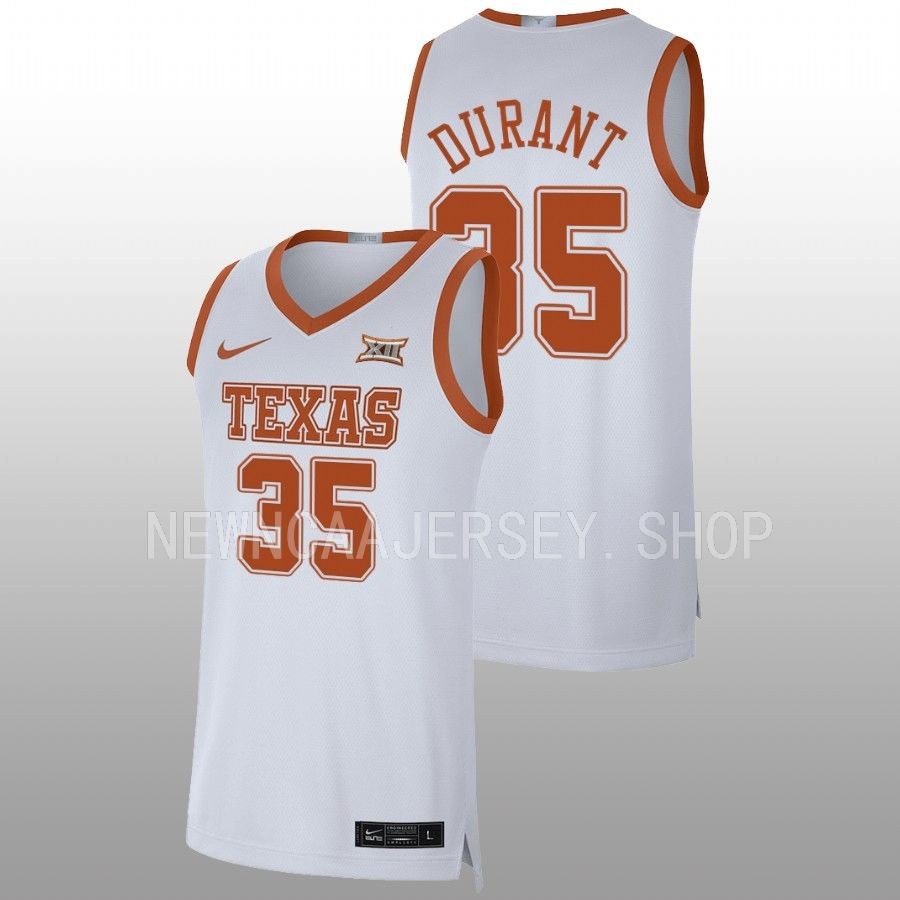 men texas longhorns kevin durant alumni limited basketball white jersey