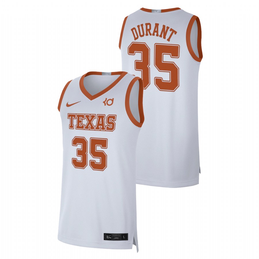 men texas longhorns kevin durant alumni player limited white jersey