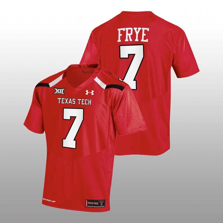 men texas tech red raiders adrian frye 2022 23 college football red jersey