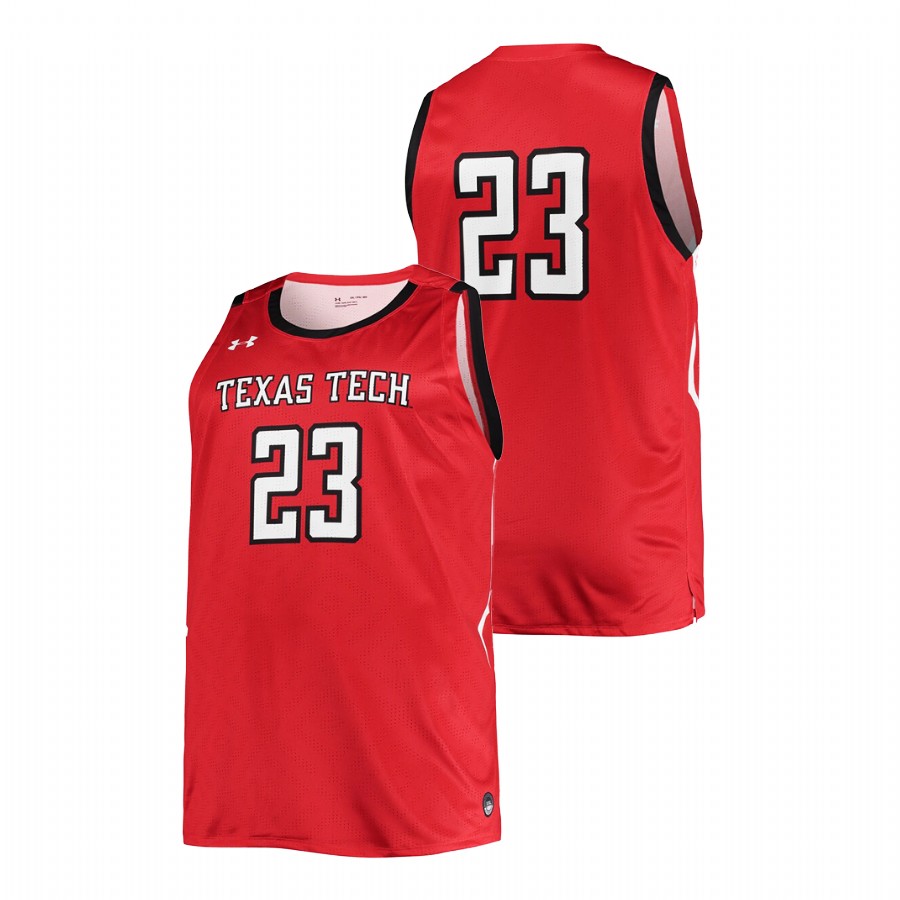 men texas tech red raiders college basketball red jersey