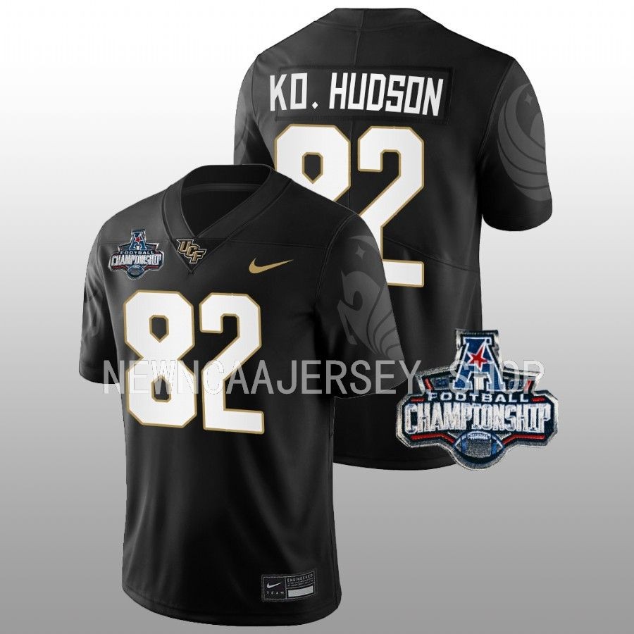 men ucf knights alec holler football 2022 acc championship black jersey