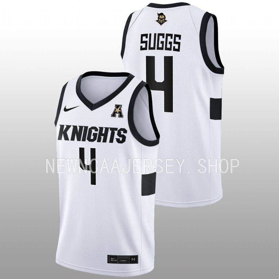 men ucf knights brandon suggs 2022 23 home college basketball white jersey
