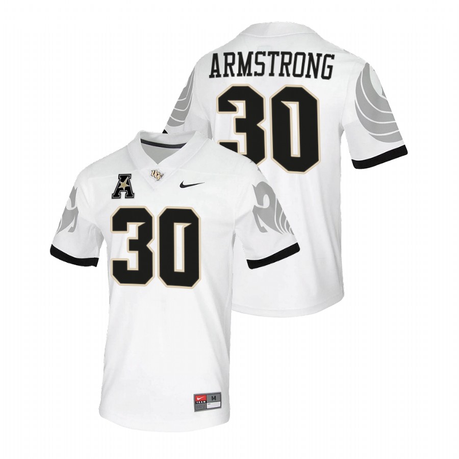 men ucf knights bryson armstrong 2021 22 college football white jersey