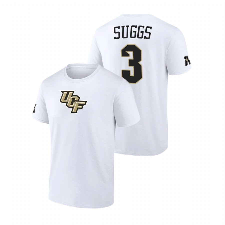 men ucf knights college basketball brandon suggs white t shirt