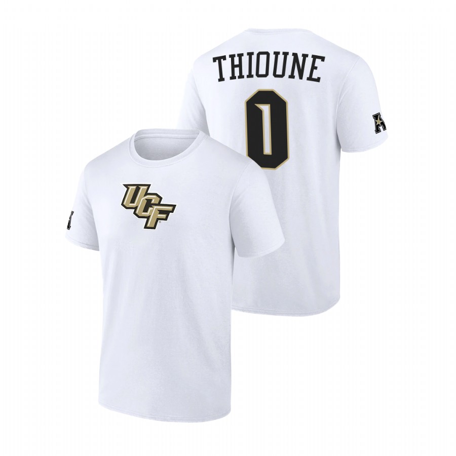 men ucf knights college basketball lahat thioune white t shirt