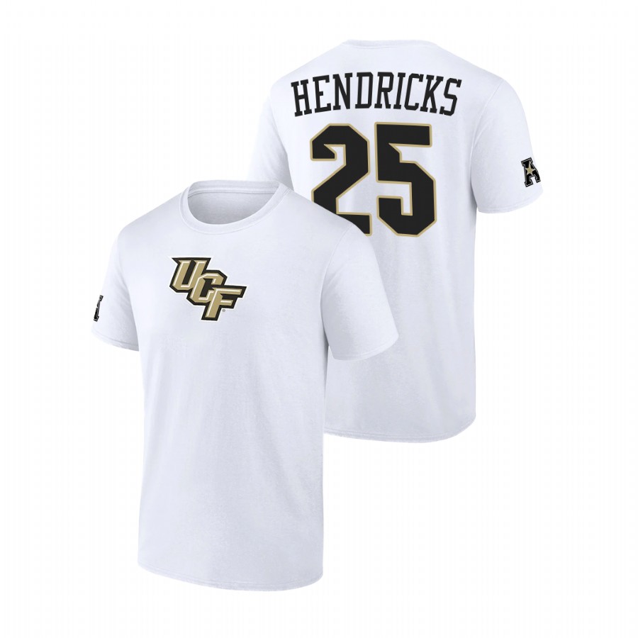 men ucf knights college basketball tyler hendricks white t shirt