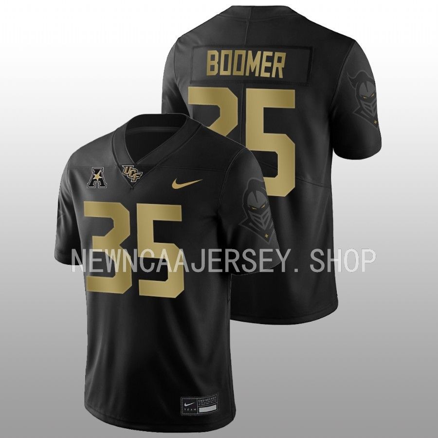 men ucf knights colton boomer 2022 game alternate football black jersey