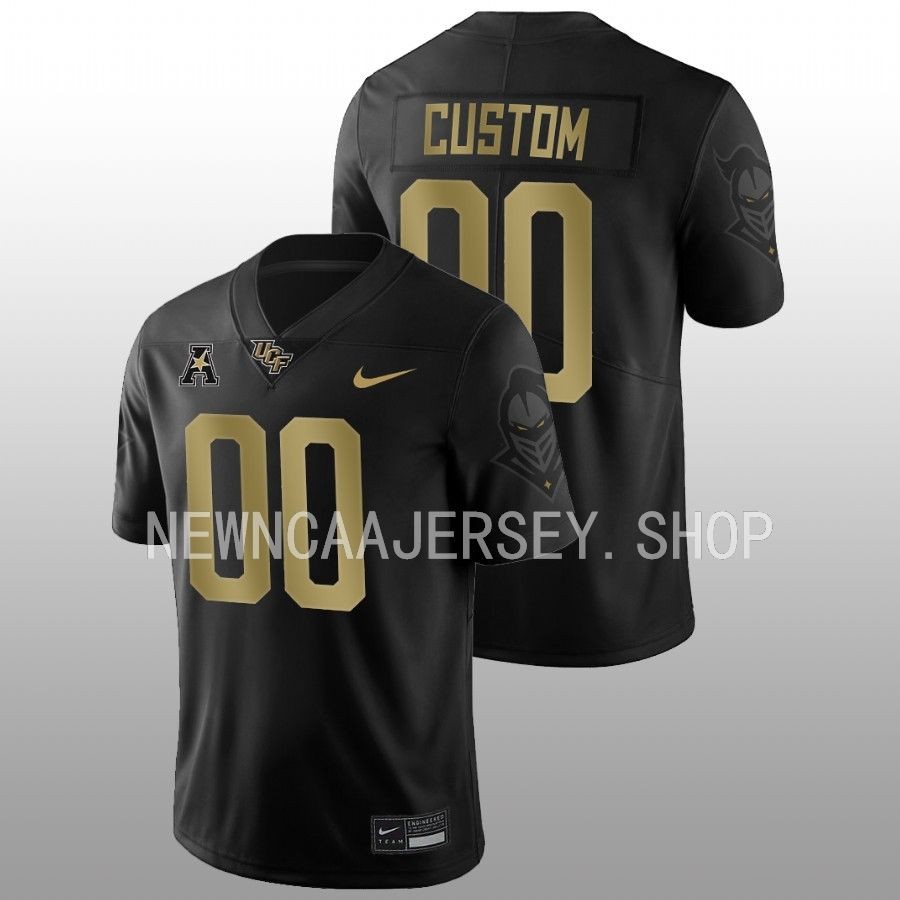 men ucf knights custom 2022 game alternate football black jersey