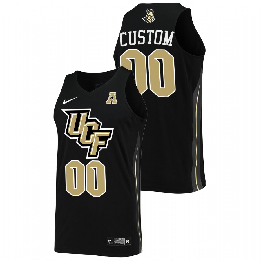 men ucf knights custom college basketball black jersey