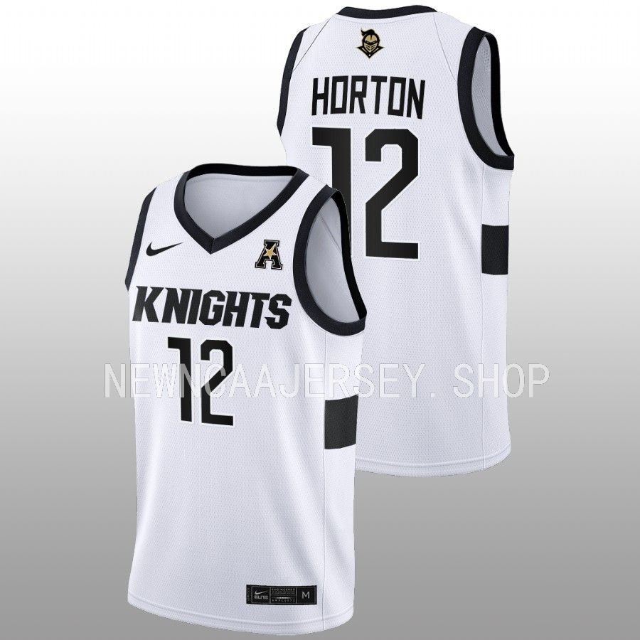 men ucf knights ithiel horton 2022 23 home college basketball white jersey