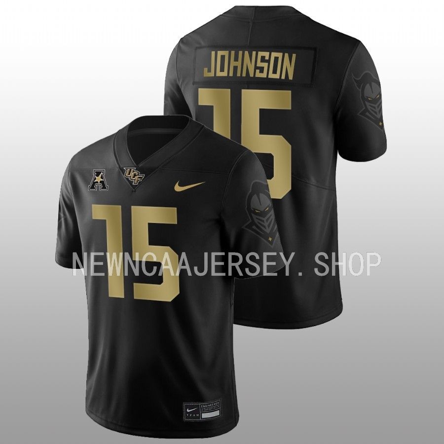 men ucf knights jason johnson 2022 game alternate football black jersey