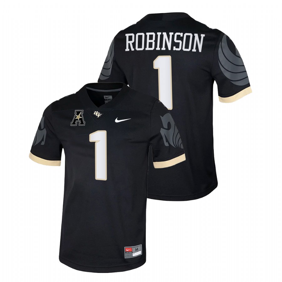 men ucf knights jaylon robinson 2021 22 college football black jersey