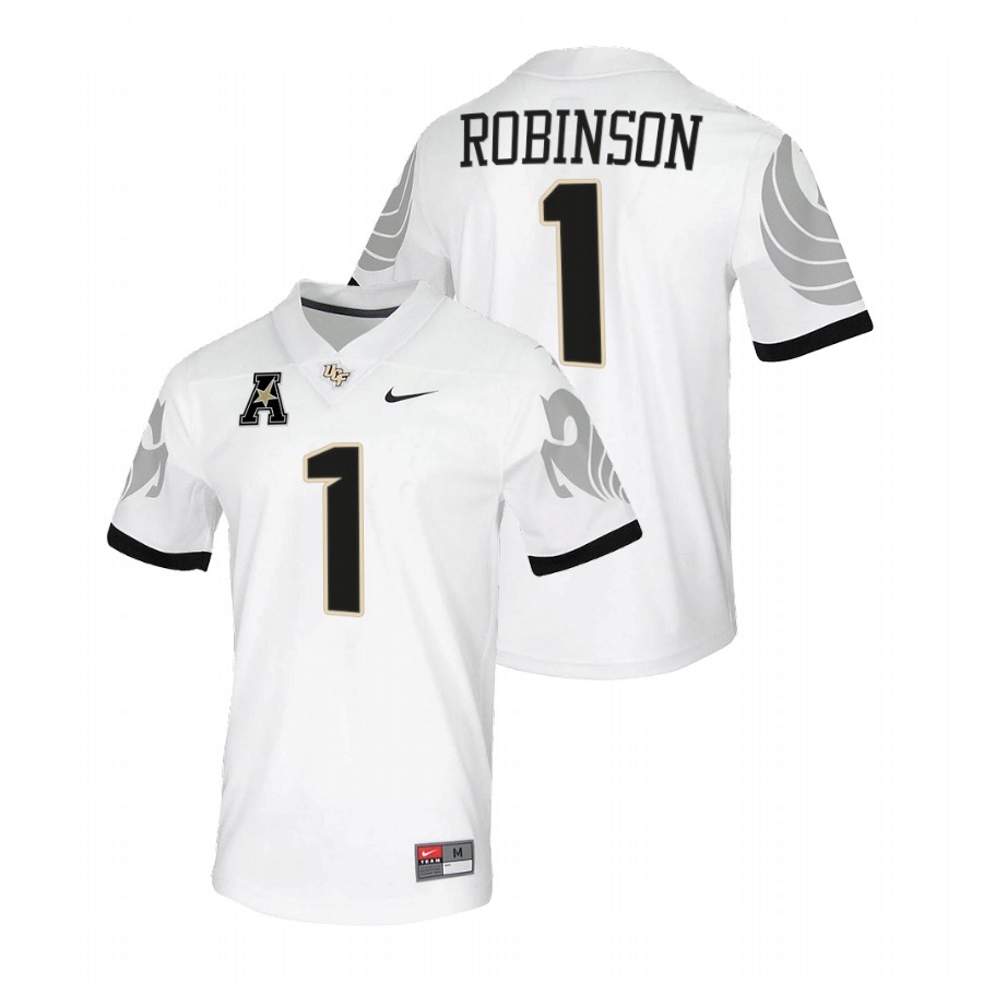 men ucf knights jaylon robinson 2021 22 college football white jersey