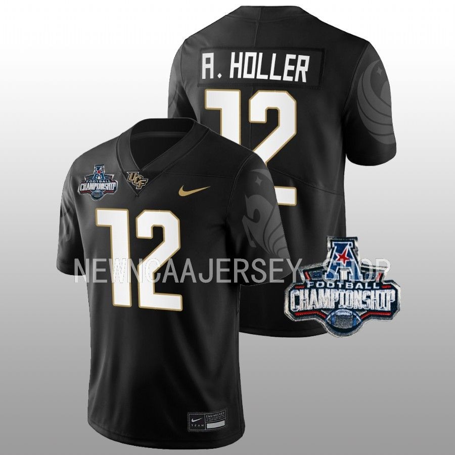 men ucf knights justin hodges football 2022 acc championship black jersey