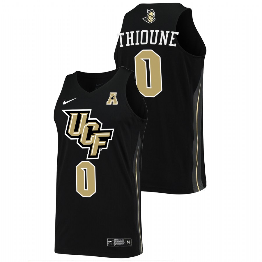 men ucf knights lahat thioune college basketball black jersey