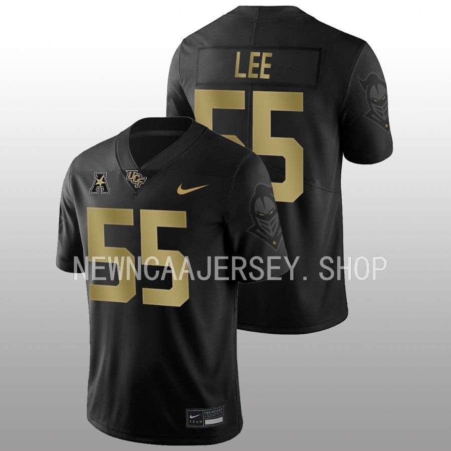men ucf knights matthew lee 2022 game alternate football black jersey