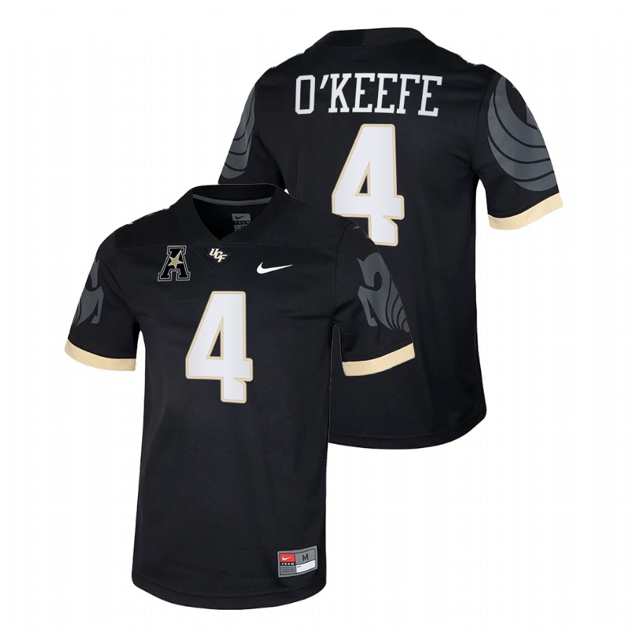 men ucf knights ryan o'keefe 2021 22 college football black jersey