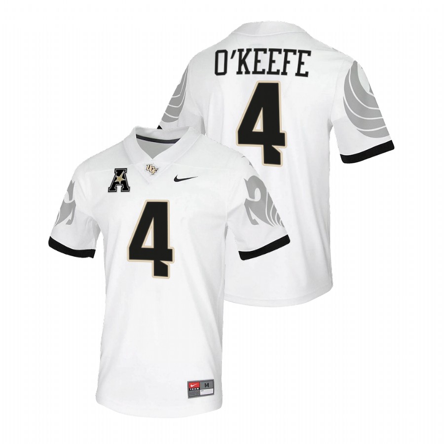 men ucf knights ryan o'keefe 2021 22 college football white jersey