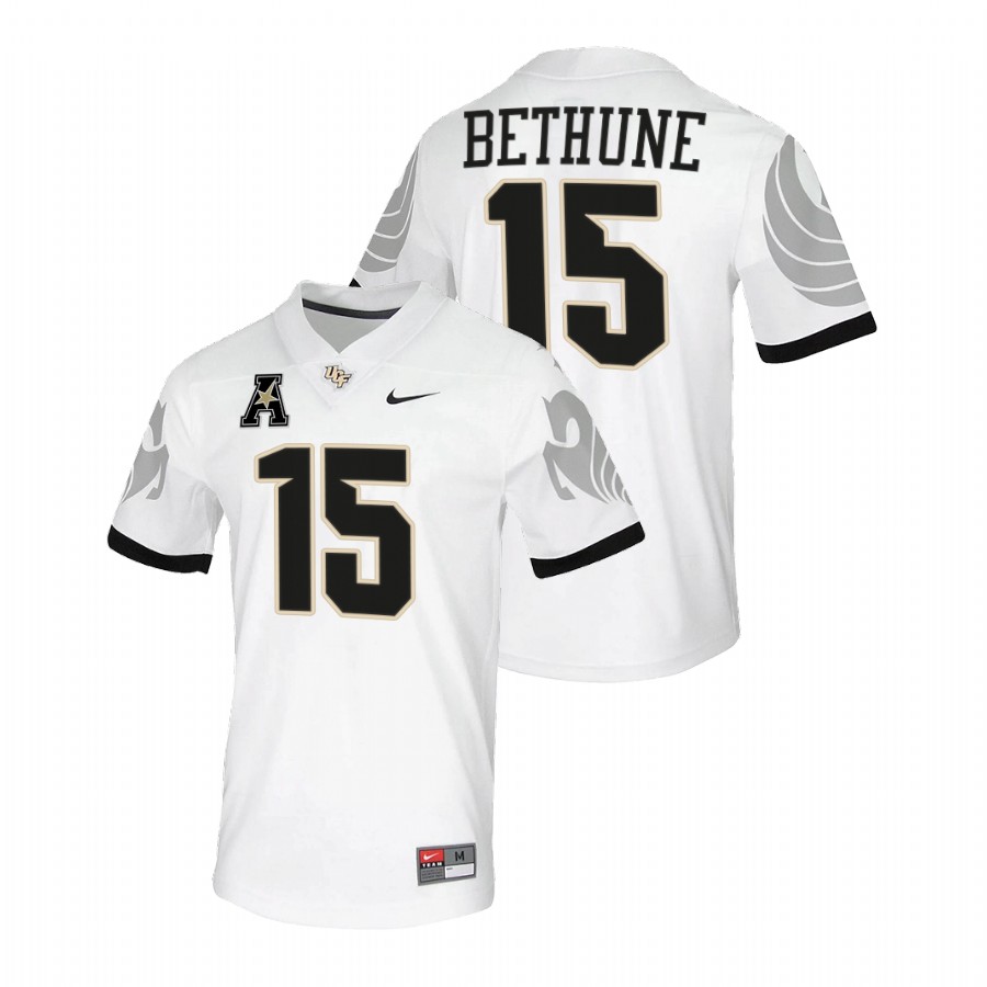 men ucf knights tatum bethune 2021 22 college football white jersey
