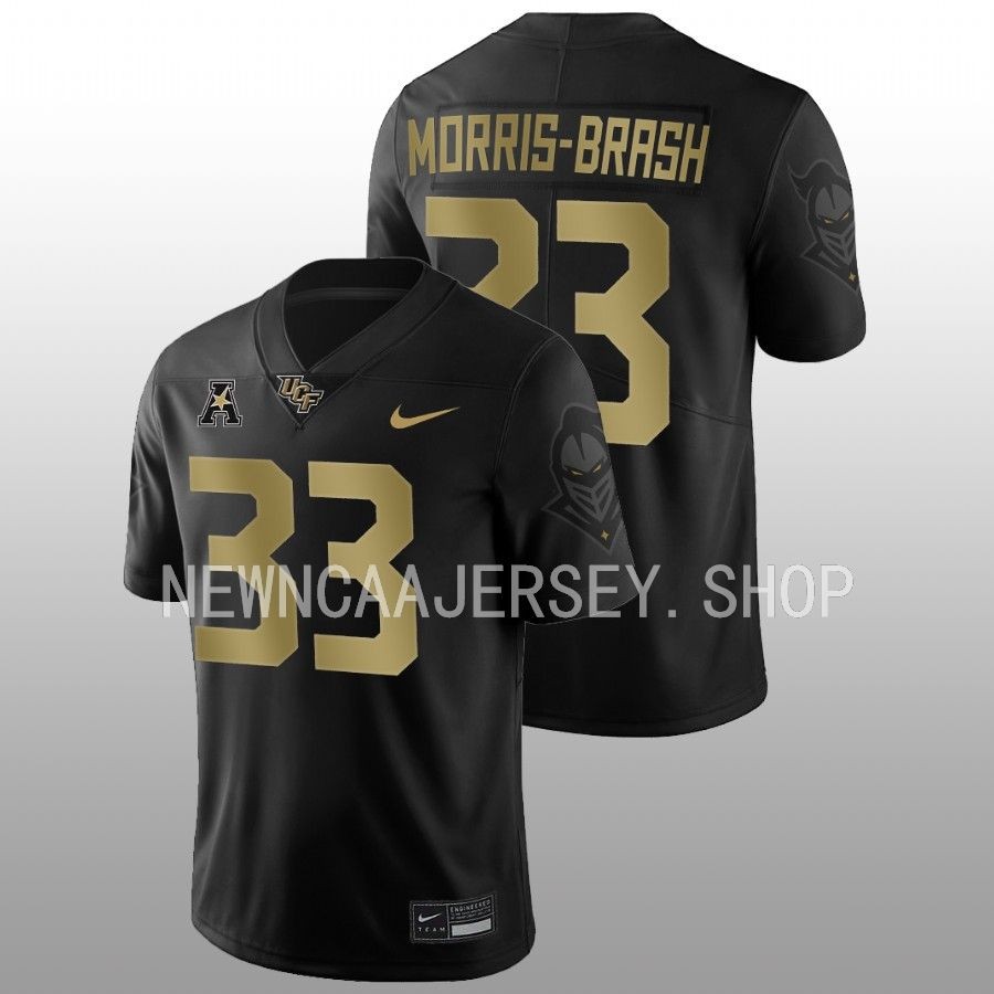 men ucf knights tre'mon morris brash 2022 game alternate football black jersey