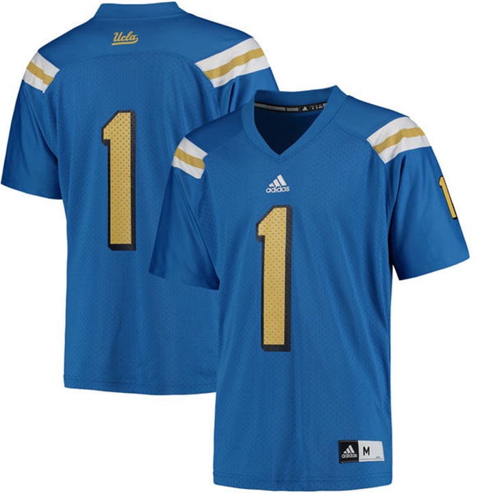 men ucla bruins blue 1 ncaa football jersey