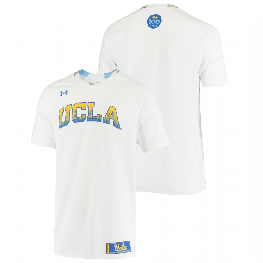 men ucla bruins custom centennial replica college baseball white jersey