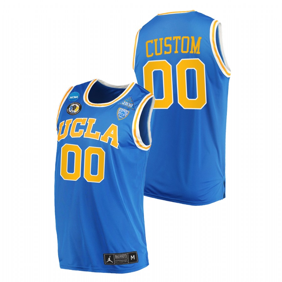 men ucla bruins custom college basketball blue jersey