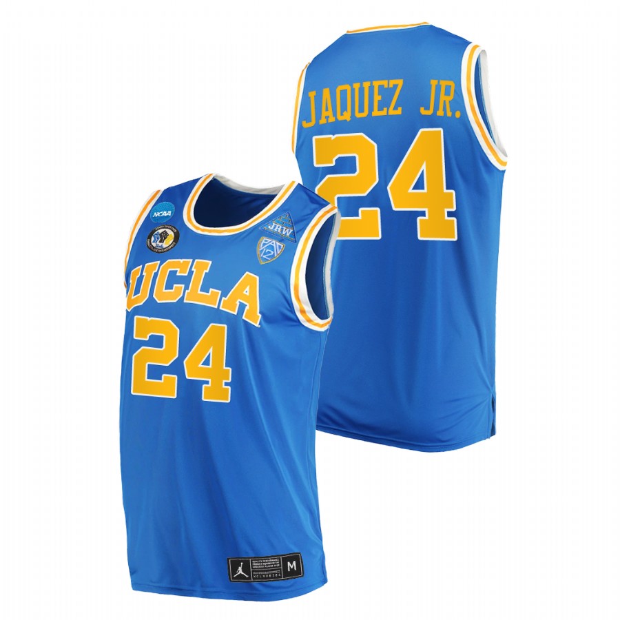 men ucla bruins jaime jaquez jr. college basketball blue jersey