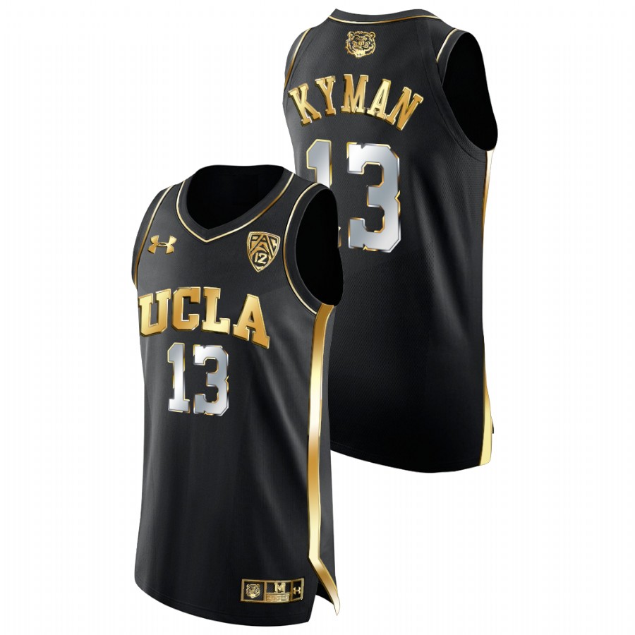 men ucla bruins jake kyman college basketball golden edition black jersey