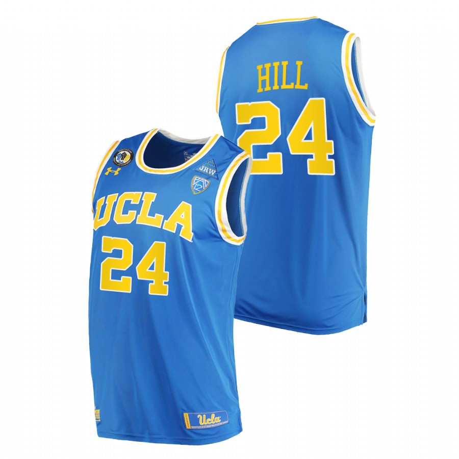 men ucla bruins jalen hill stand together college basketball blue jersey