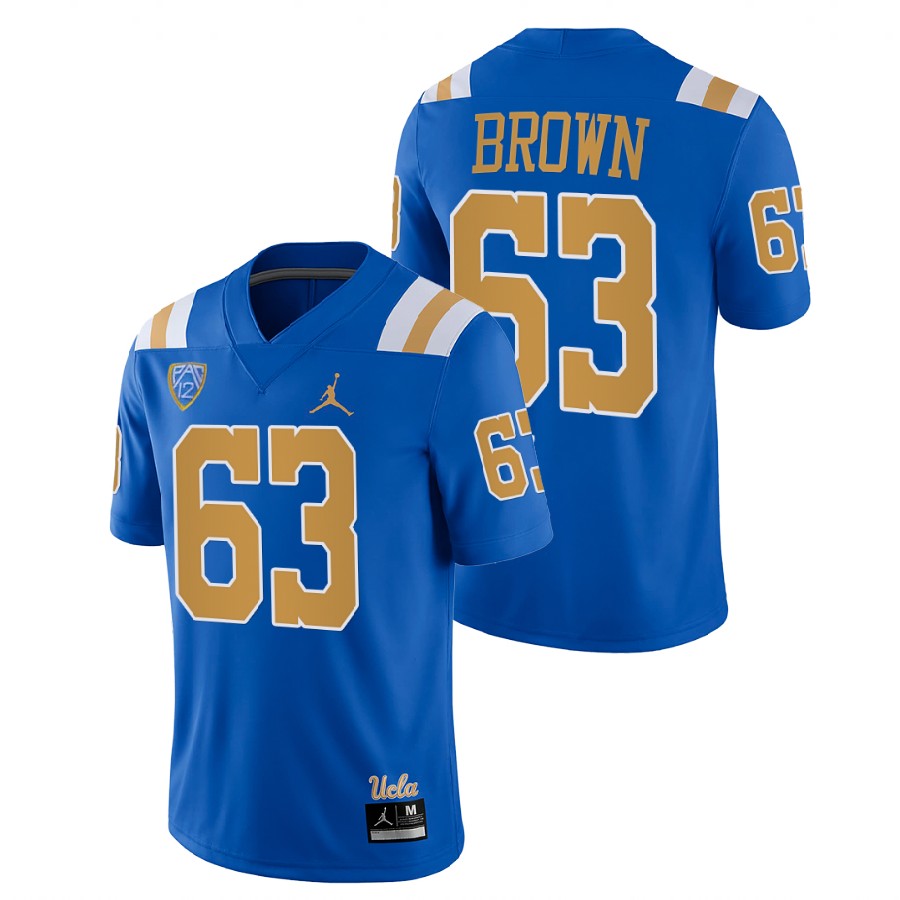 men ucla bruins jim brown college football blue jersey