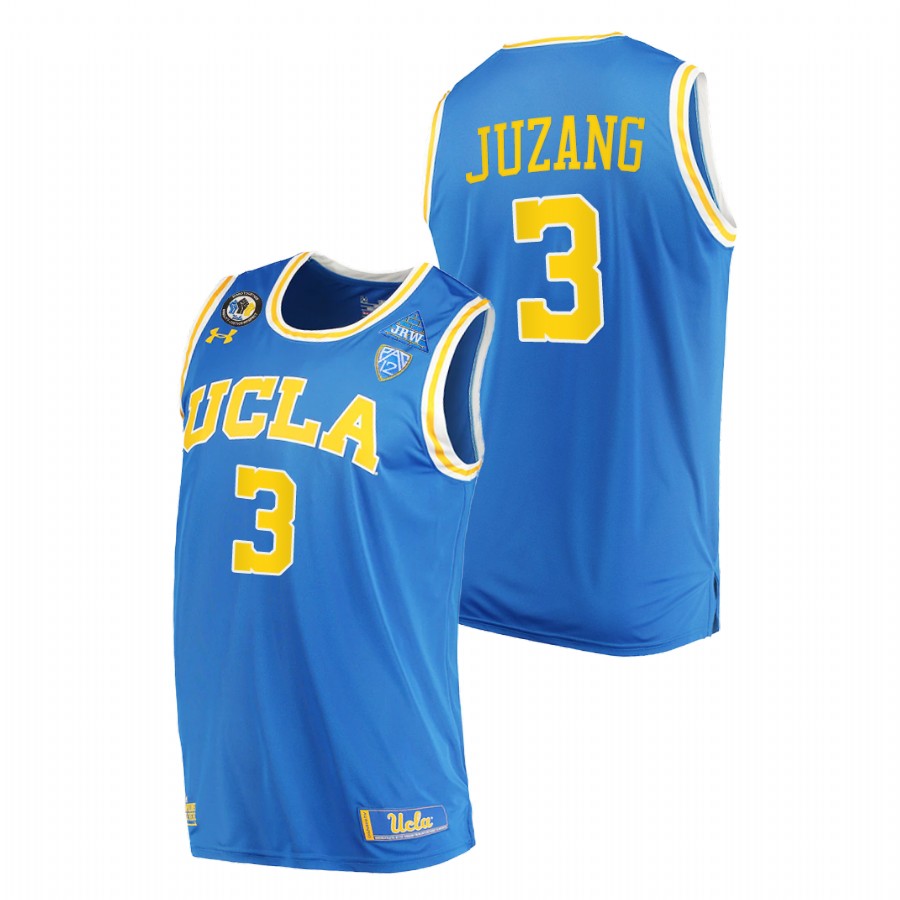 men ucla bruins johnny juzang stand together college basketball blue jersey