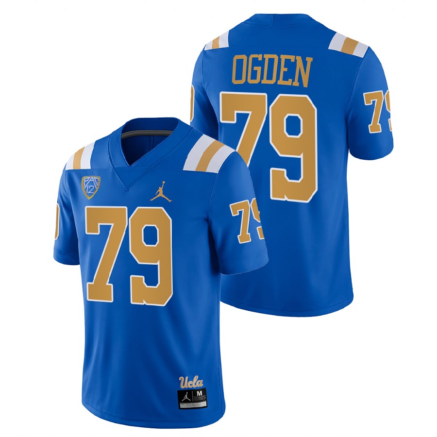 men ucla bruins jonathan ogden college football blue jersey