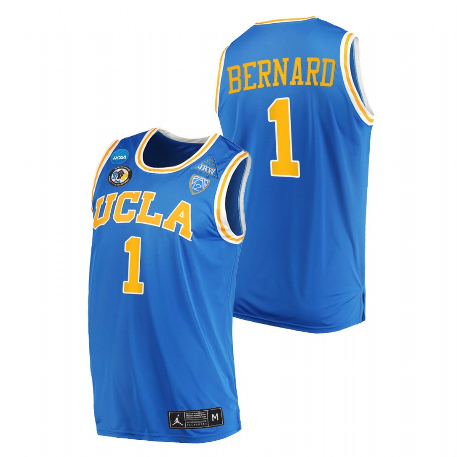 men ucla bruins jules bernard college basketball blue jersey