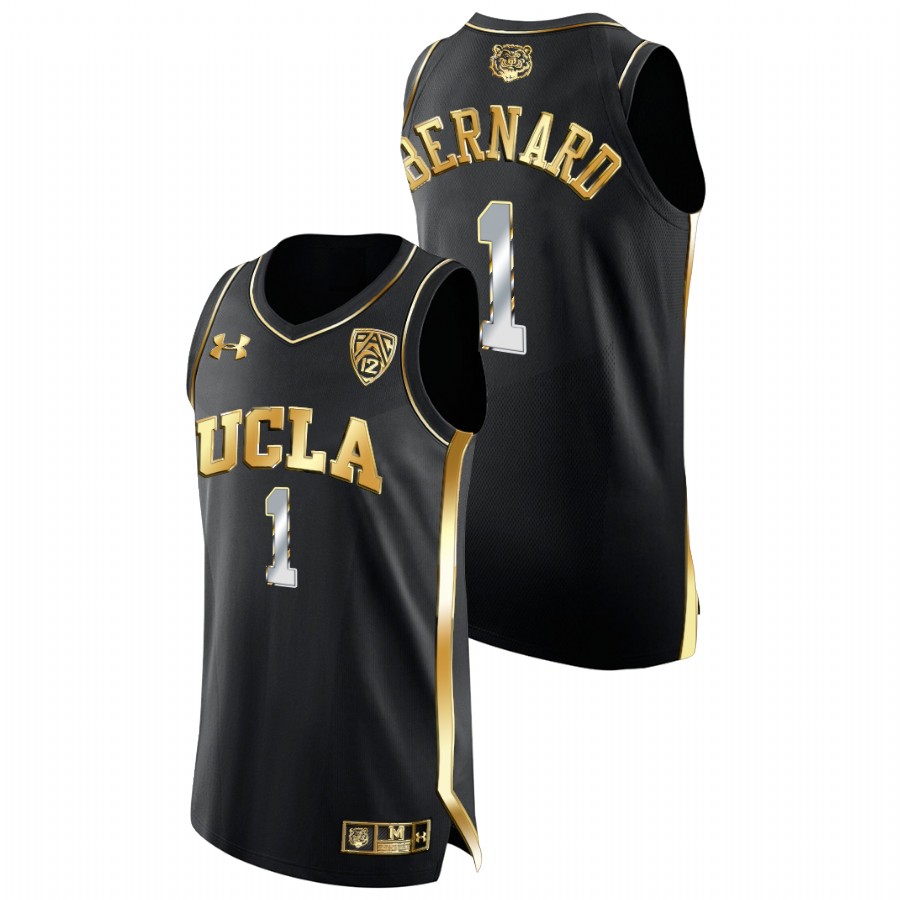 men ucla bruins jules bernard college basketball golden edition black jersey