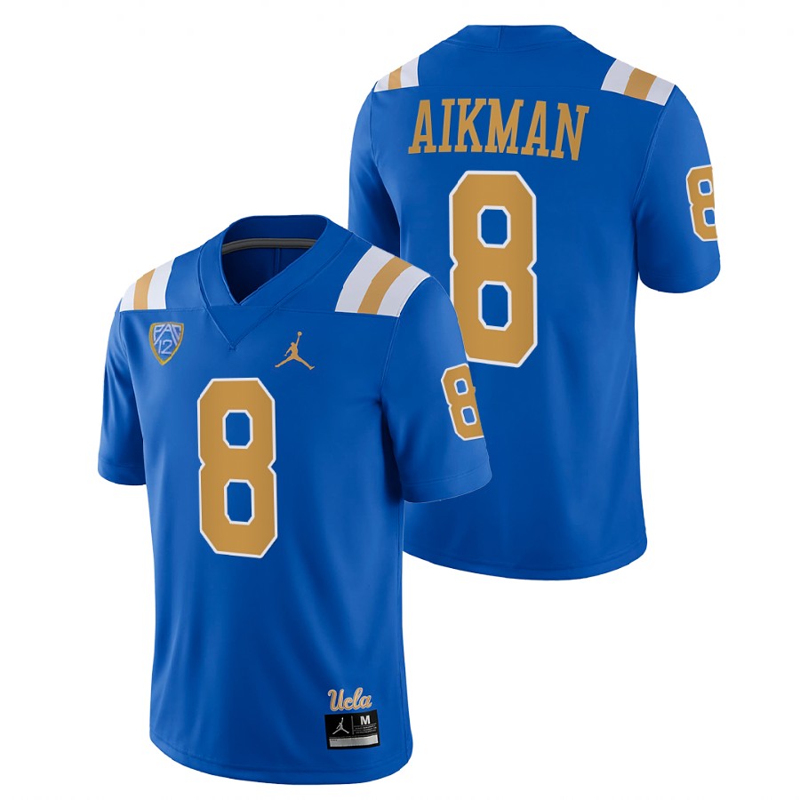 men ucla bruins troy aikman college football blue jersey