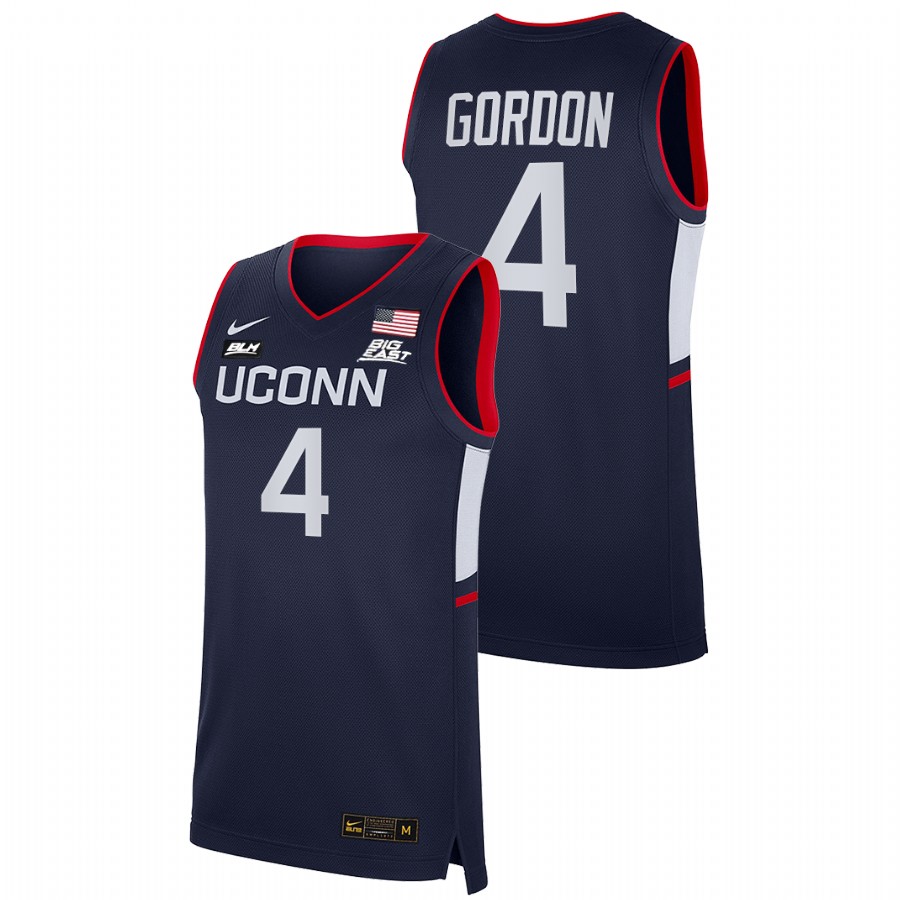 men uconn huskies ben gordon 2021 22 alumni college basketball navy jersey