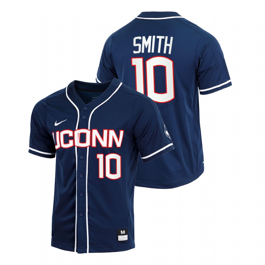 men uconn huskies david smith navy college baseball replica jersey
