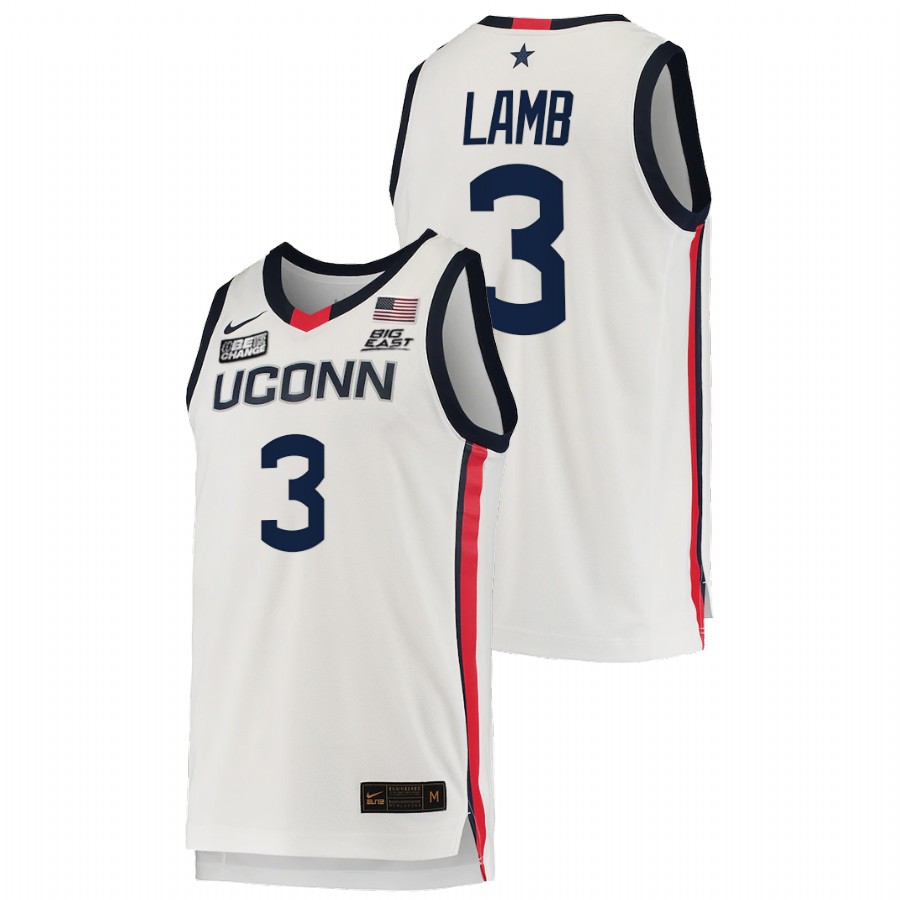 men uconn huskies jeremy lamb alumni college basketball white jersey