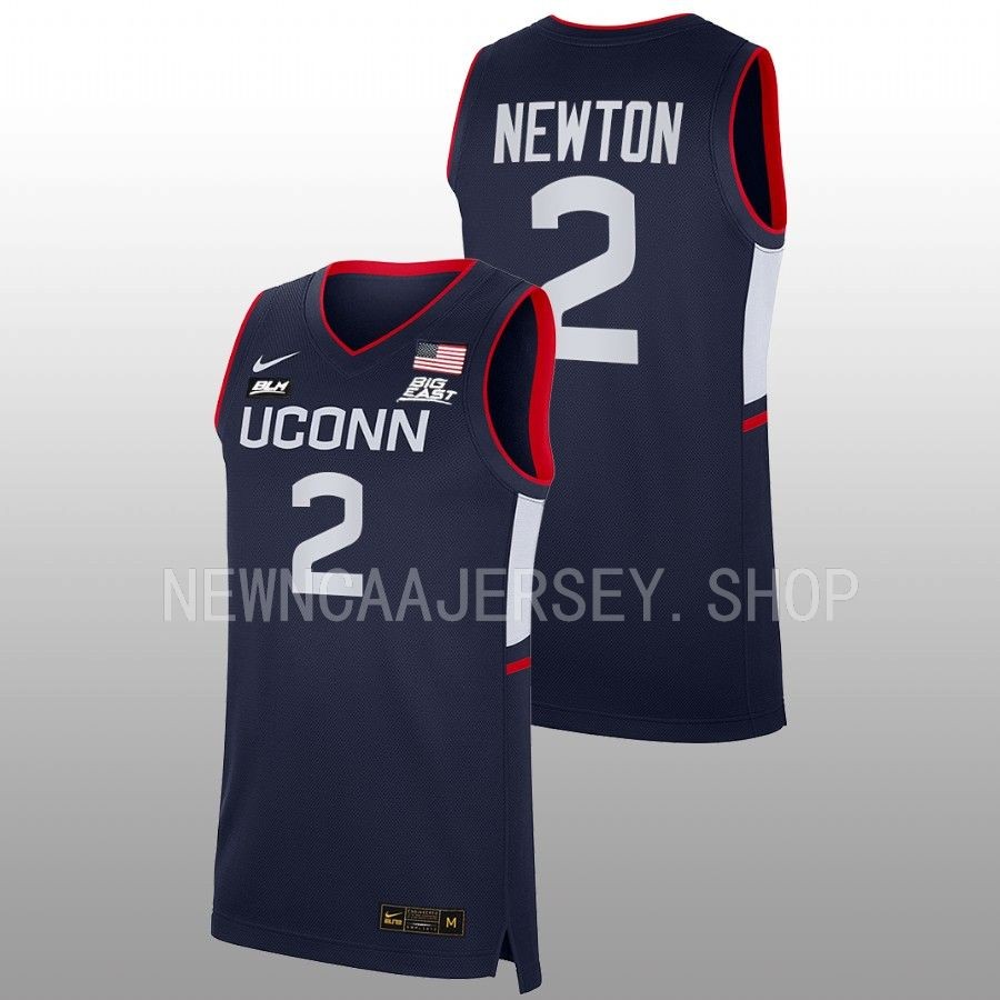 men uconn huskies tristen newton 2022 23 replica away basketball navy jersey