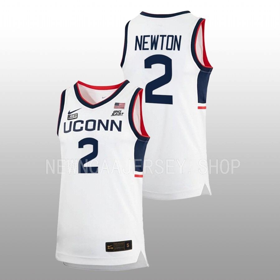 men uconn huskies tristen newton 2022 23 replica home basketball white jersey