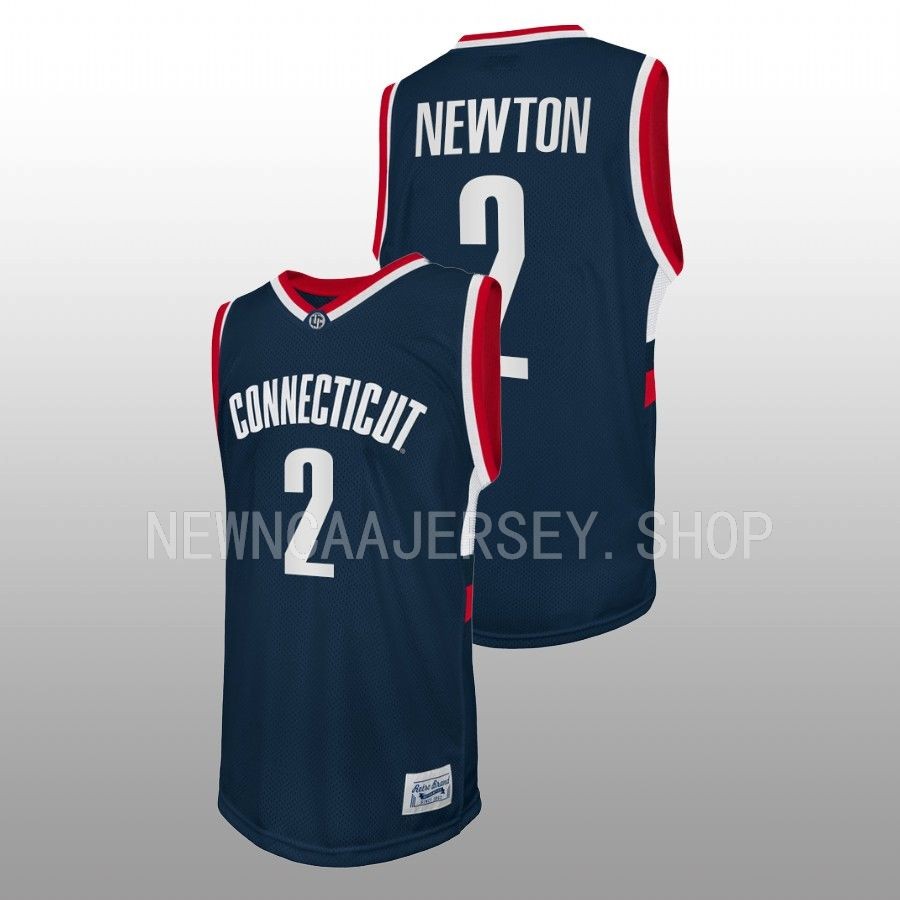 men uconn huskies tristen newton navy retro basketball jersey