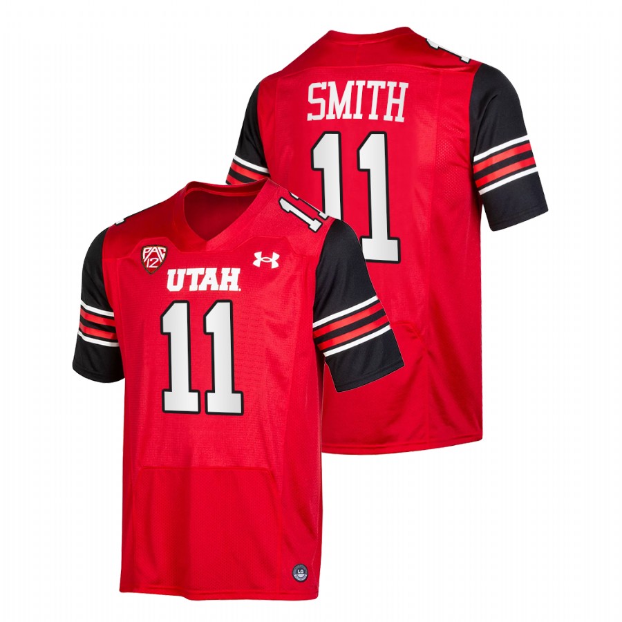men utah utes alex smith nfl alumni college football red jersey