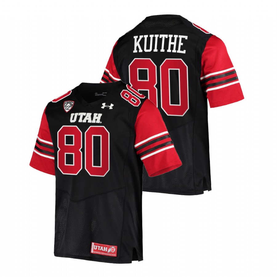 men utah utes brant kuithe 2021 22 premier college football black jersey