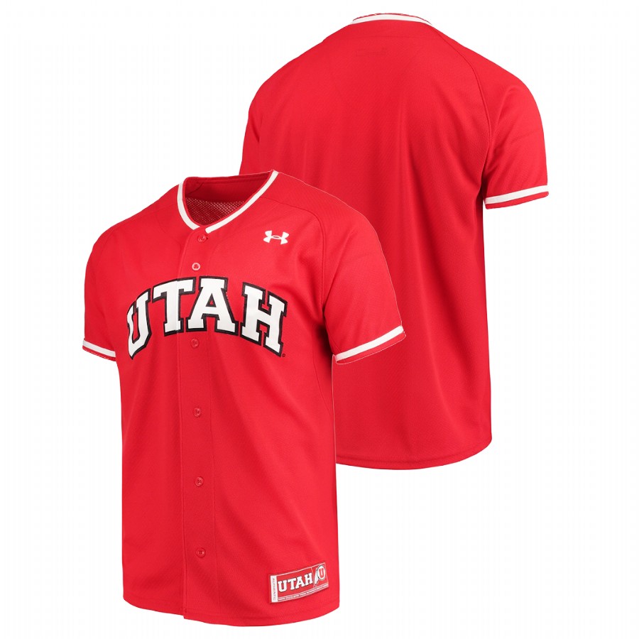 men utah utes custom ncaa replica college baseball red jersey