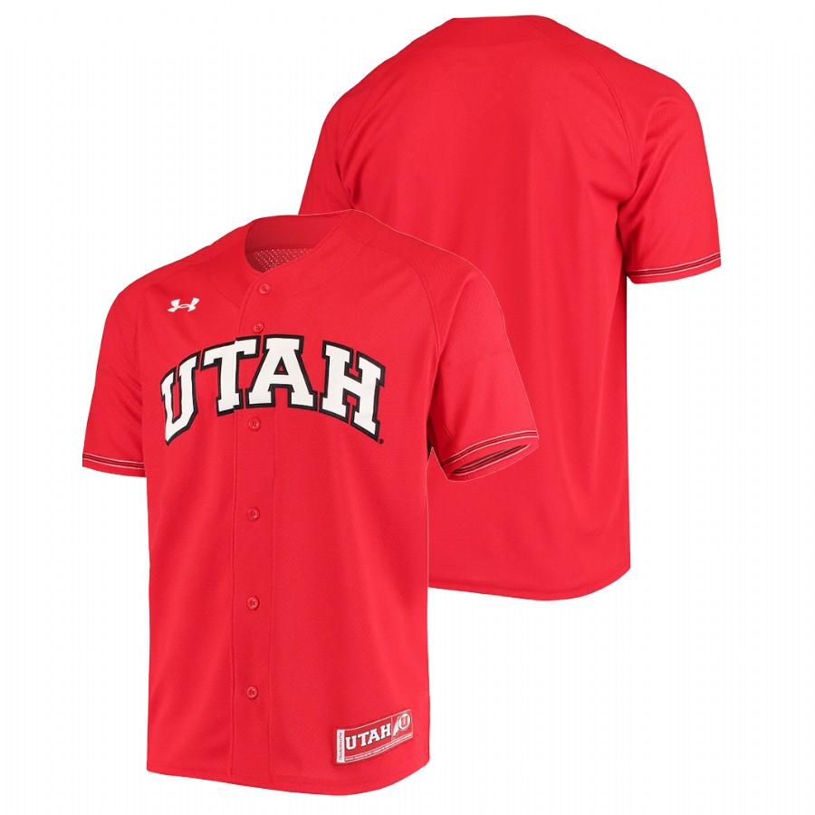 men utah utes custom replica college baseball red jersey