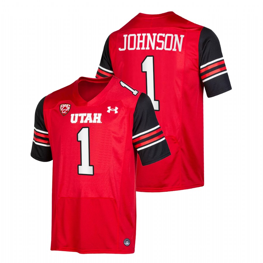 men utah utes jaylon johnson nfl alumni college football red jersey